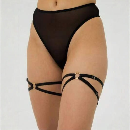 YWZ cross-border new JK punk style leg ring adult sex leg chain adjustable garter manufacturer spot batch