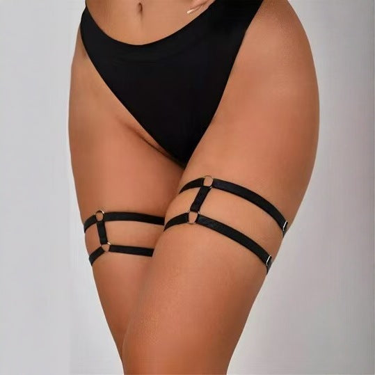 YWZ cross-border new JK punk style leg ring adult sex leg chain adjustable garter manufacturer spot batch