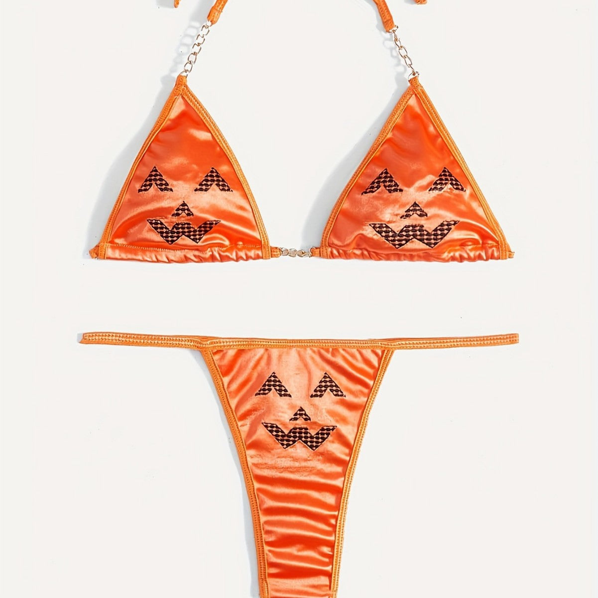 2025 cross-border new women's sexual fun lingerie set Halloween bikini