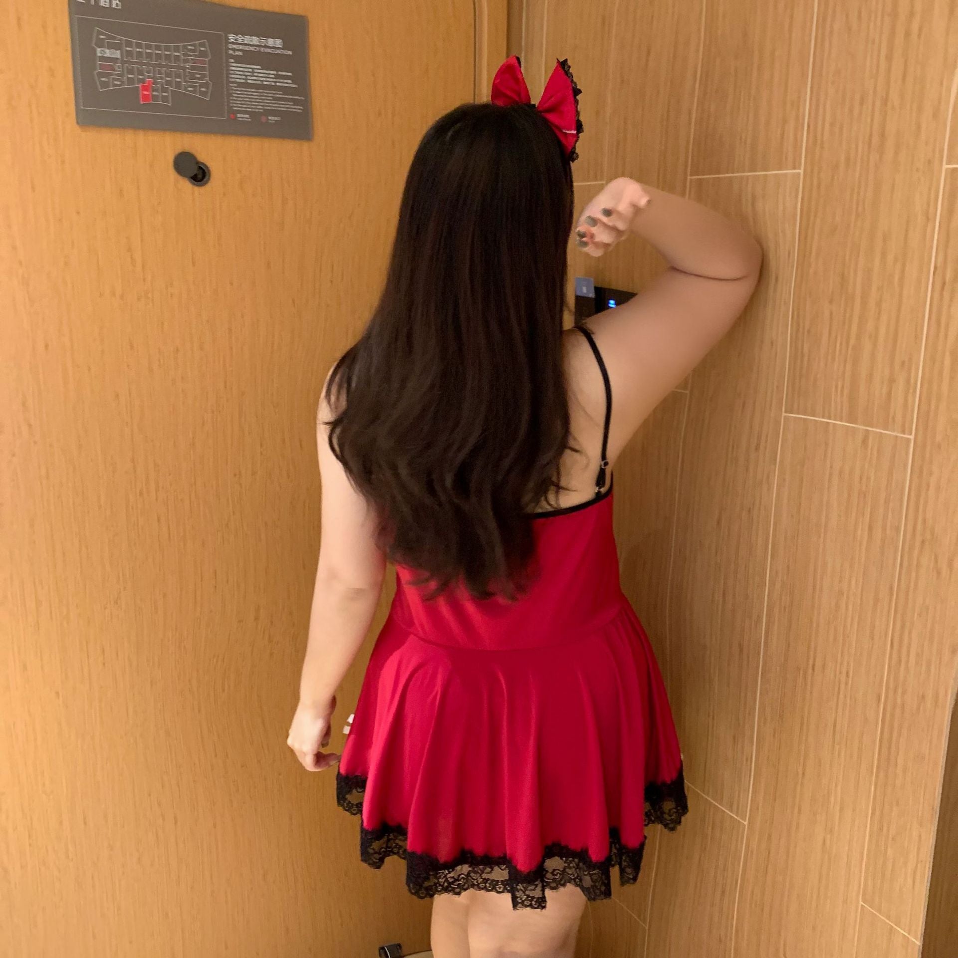 Plus size erotic lingerie, feminine maid outfit, OL maid, princess skirt, no uniform, no clothes, temptation, pure passion pajamas