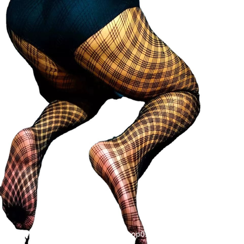 Cross-border without underwear men’s sex fishnet stockings transparent vision one-piece free to take off love love