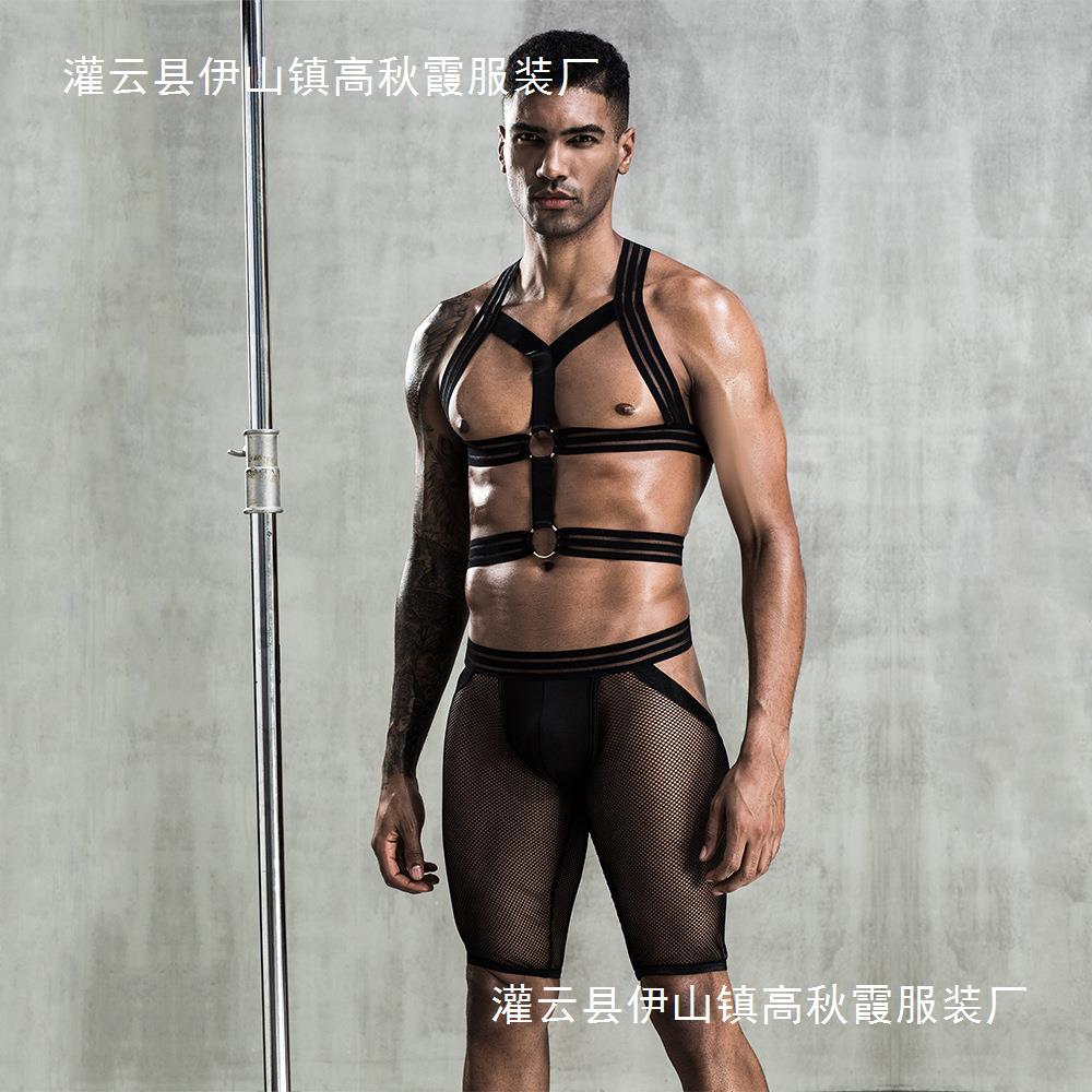 SY cosplay erotic underwear J7 strap-on European and American 256gay macho seducer erotic uniform sexy - As shown