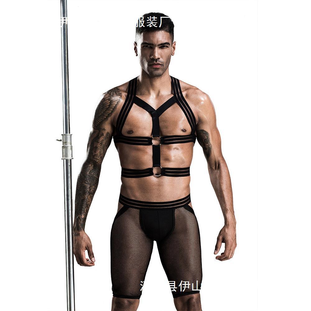 SY cosplay erotic underwear J7 strap-on European and American 256gay macho seducer erotic uniform sexy - As shown