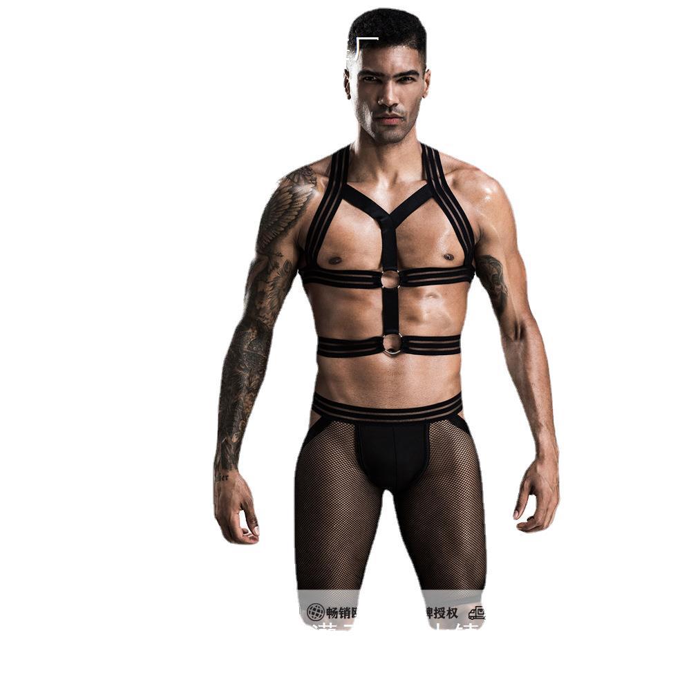 SY cosplay erotic underwear J7 strap-on European and American 256gay macho seducer erotic uniform sexy - As shown