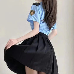 Image of 2025 New Z Police Stewardess Cosplay Costumes Womens Sexy Anime Cosplay Lingerie Sailor Uniform Sexy Skirt for Sex Role