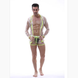 Image of European and American Men's Transparent Erotic Underwear PVC Men's Sexy Panties See-through Skin-friendly Close-fitting Sexy Shorts Foreign Trade