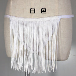 Image of men's sexy tassel thong library erotic lingerie pseudo-niang panties jj bag bag see-through mesh panties
