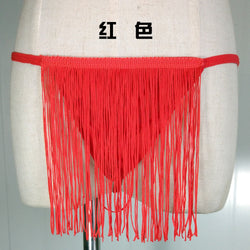 Image of men's sexy tassel thong library erotic lingerie pseudo-niang panties jj bag bag see-through mesh panties
