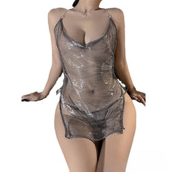 Image of Live up to youthful sexual feelings, pure desires, women, see-through, shiny nightdresses, underwear, passion, backlessness, free temptation, suit women