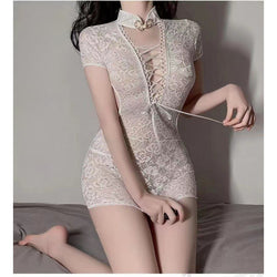 Image of Erotic underwear uniform temptation free lace passion suit pure desire wrap hip midnight charm small chest bed cheongsam