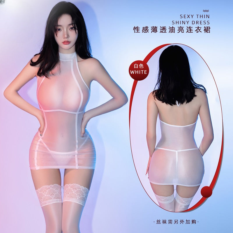 Erotic lingerie pure desire sexy nightclub queen couple family planning wild full of transparent temptation buttocks covered dress girl