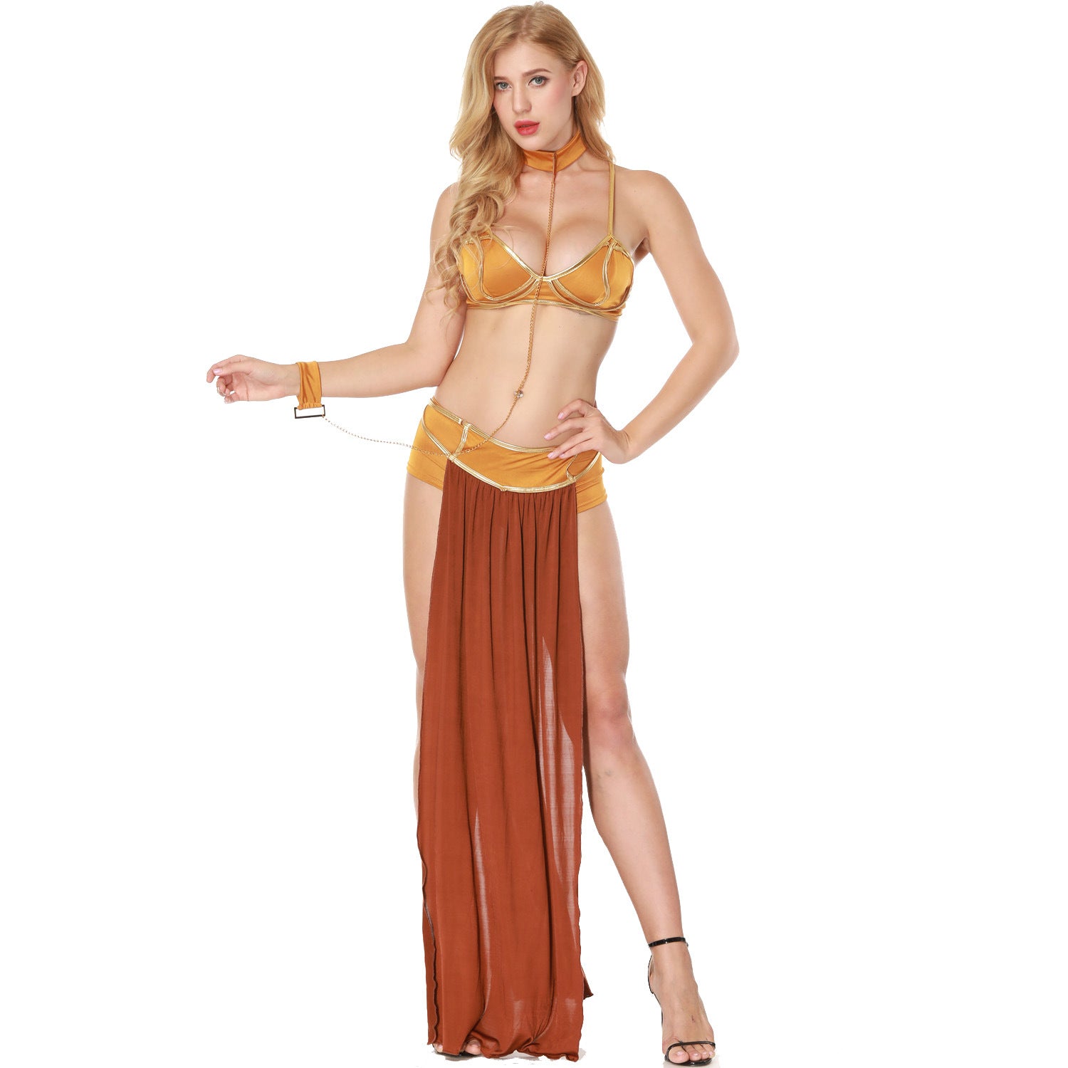 S-3XL ladies sexy nightdress cosplay European and American Arab sexy lingerie long skirt Halloween costume
