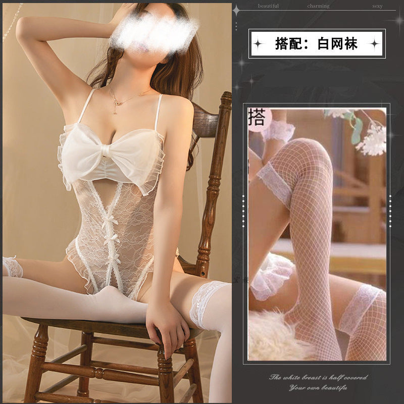 Image of Beauty, sexuality, emotional fun, underwear, small breasts, free to take off the crotch, onesies, women's uniforms, temptation, pajamas, passion, pure lust