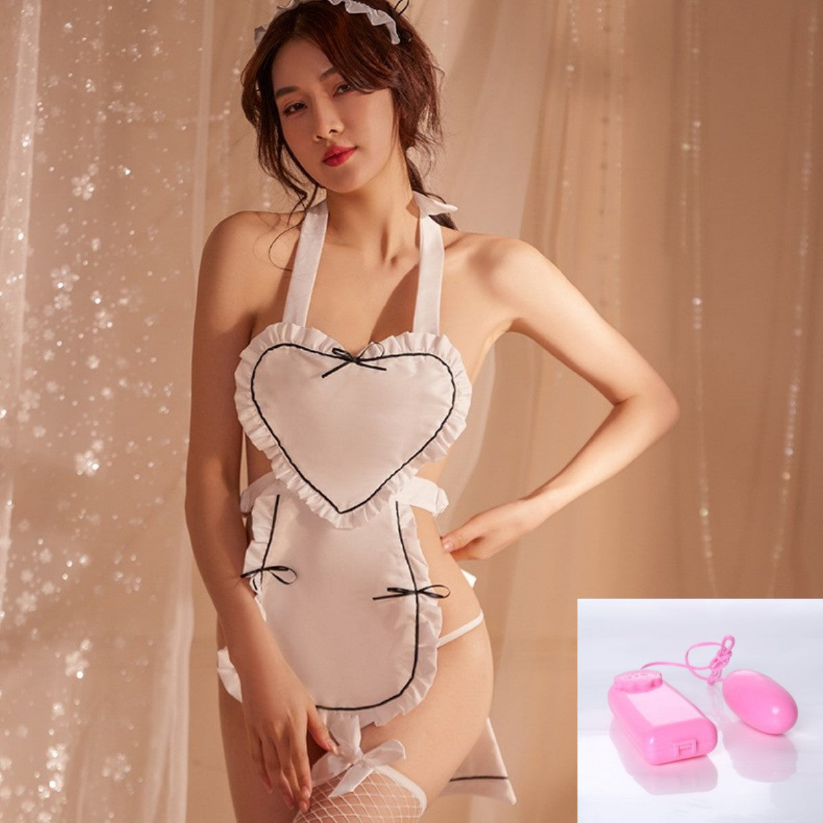 Image of Youzhiqing Internet celebrity erotic underwear new Japanese sexy love maid costume cosplay maid uniform set