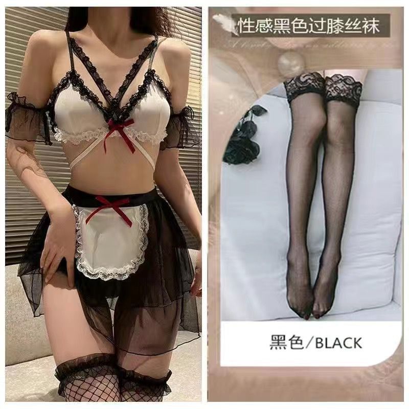 Cherry temptation erotic underwear uniform seduction sexy pure desire free maid costume cute split maid suit