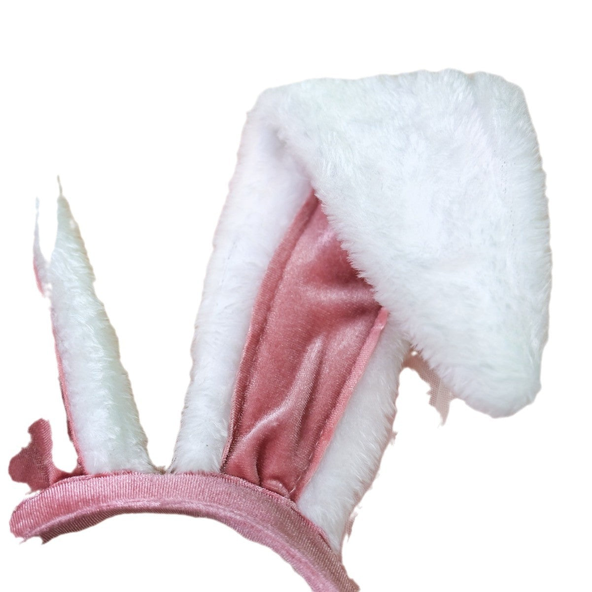 Image of Cross-border rabbit ear headband, bow tie, bunny girl three-piece set Halloween plush headgear, hair accessories, sex lingerie