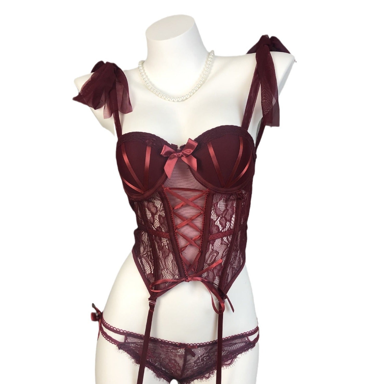 Image of Sexy lingerie bed flirting vest set 2025 new pajamas small breasts show big sexy no clothes temptation