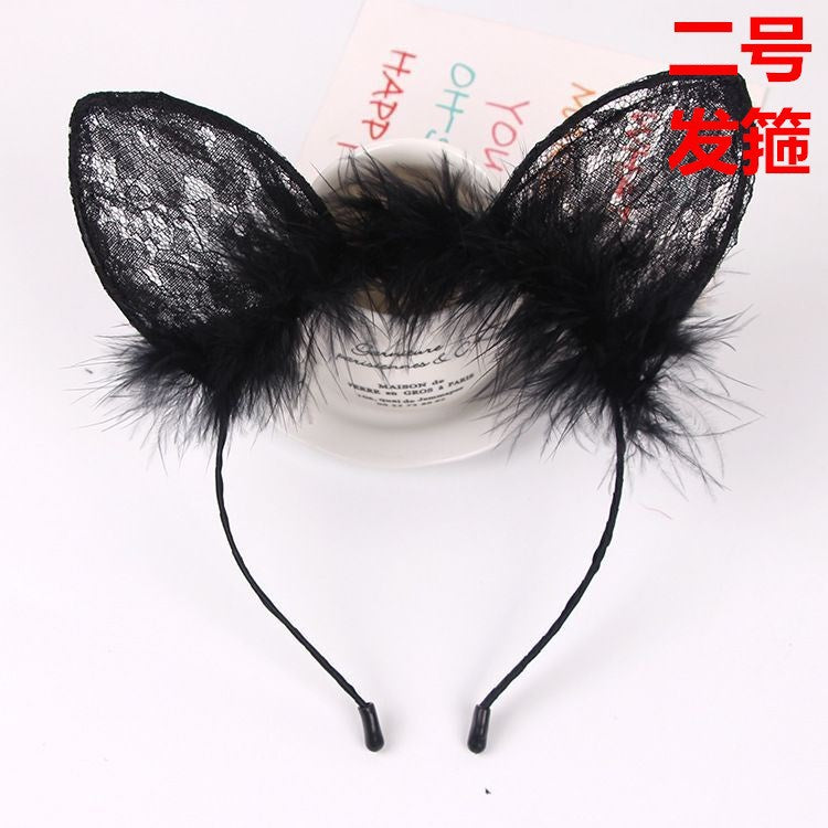 Image of Erotic lingerie accessories Korean version cat ear headband 046 holiday party 568 cute female decoration hairpin 121