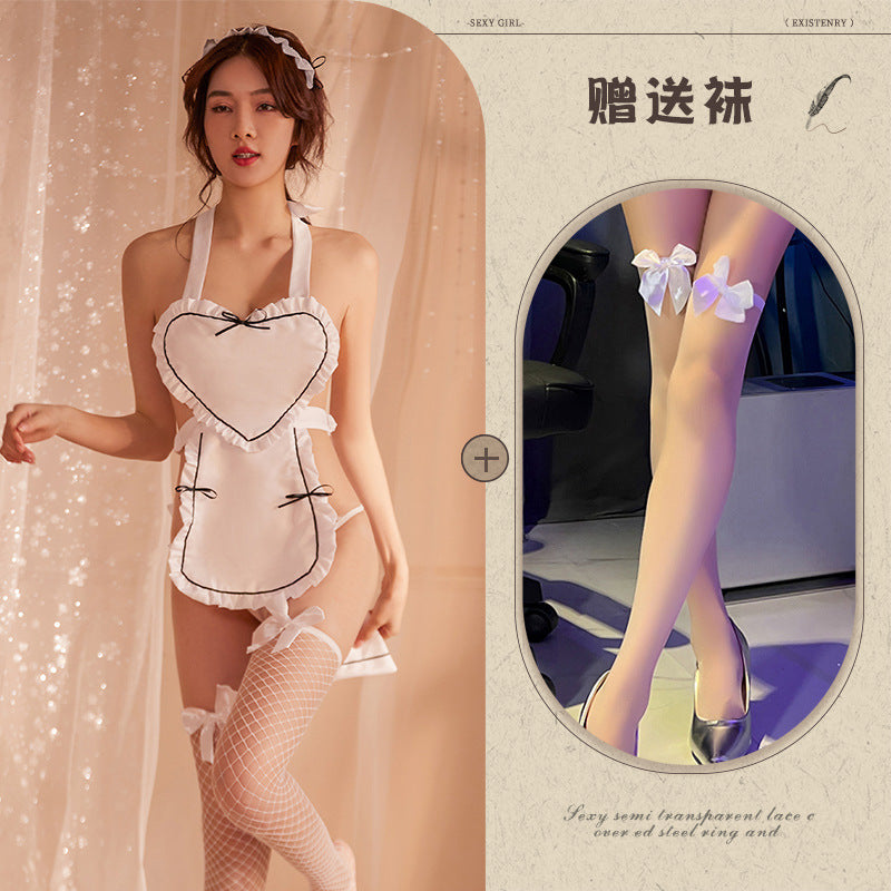 Image of Youzhiqing Internet celebrity erotic underwear new Japanese sexy love maid costume cosplay maid uniform set