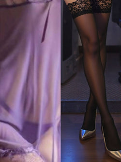 Image of plus size sexy pajamas extreme seduction see-through erotic lingerie sassy lace transparent nightdress passion sundress set