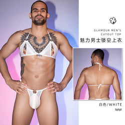 Image of New cross-border sex underwear sexy tight men's high elastic three-point style with Japanese Korean style men's suit sex top