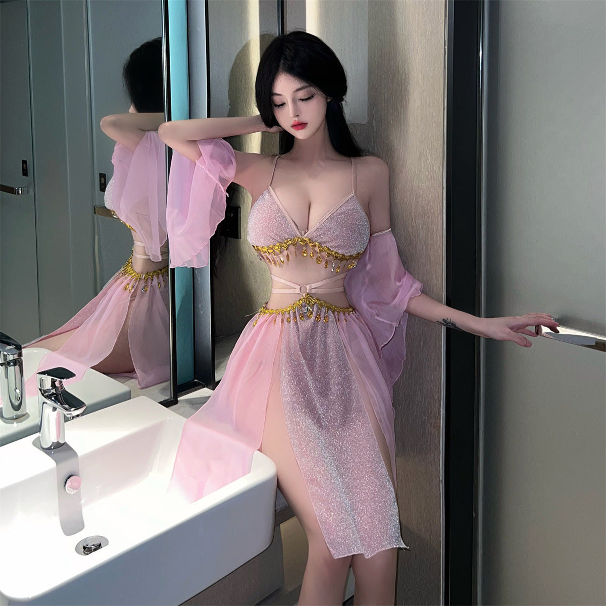 Image of Sexy underwear, sexy dancers, ancient style, Hanfu, Western style, uniforms, temptation, cosplay sets, one dropship