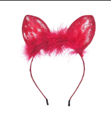 Image of Erotic lingerie halloween cosplay seduction christmas elk plush sexy one-piece netting combo set