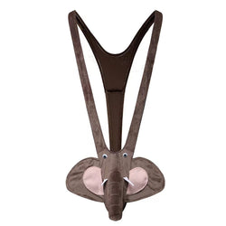 Image of Christmas deer erotic lingerie men's reindeer bell erotic suspender panties holiday carnival party outfit