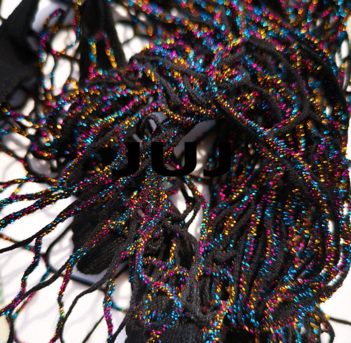 European and American feminine gold and silver silk fishnet pantyhose gold wire mesh stockings silver silk mesh stockings bright silk stockings bright silk bottom stockings women