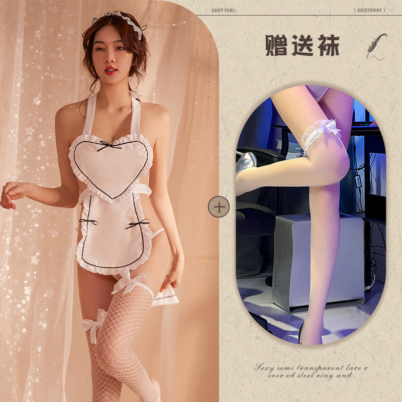 Image of Youzhiqing Internet celebrity erotic underwear new Japanese sexy love maid costume cosplay maid uniform set