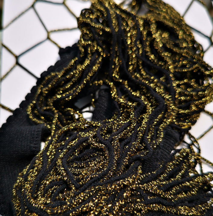 Image of European and American feminine gold and silver silk fishnet pantyhose gold wire mesh stockings silver silk mesh stockings bright silk stockings bright silk bottom stockings women