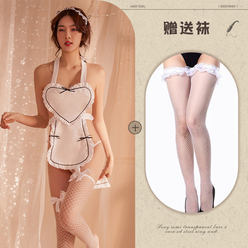Image of Youzhiqing Internet celebrity erotic underwear new Japanese sexy love maid costume cosplay maid uniform set