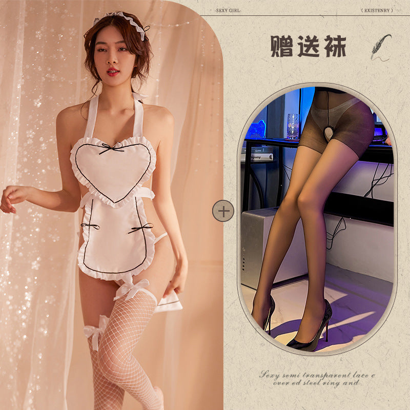 Image of Youzhiqing Internet celebrity erotic underwear new Japanese sexy love maid costume cosplay maid uniform set