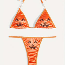 Image of 2025 cross-border new women's sexual fun lingerie set Halloween bikini