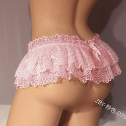 Image of Factory wholesale sexy panties women temptation sexy panties low waist transparent hot jacquard lace women's panties