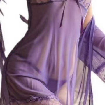 plus size sexy pajamas extreme seduction see-through erotic lingerie sassy lace transparent nightdress passion sundress set