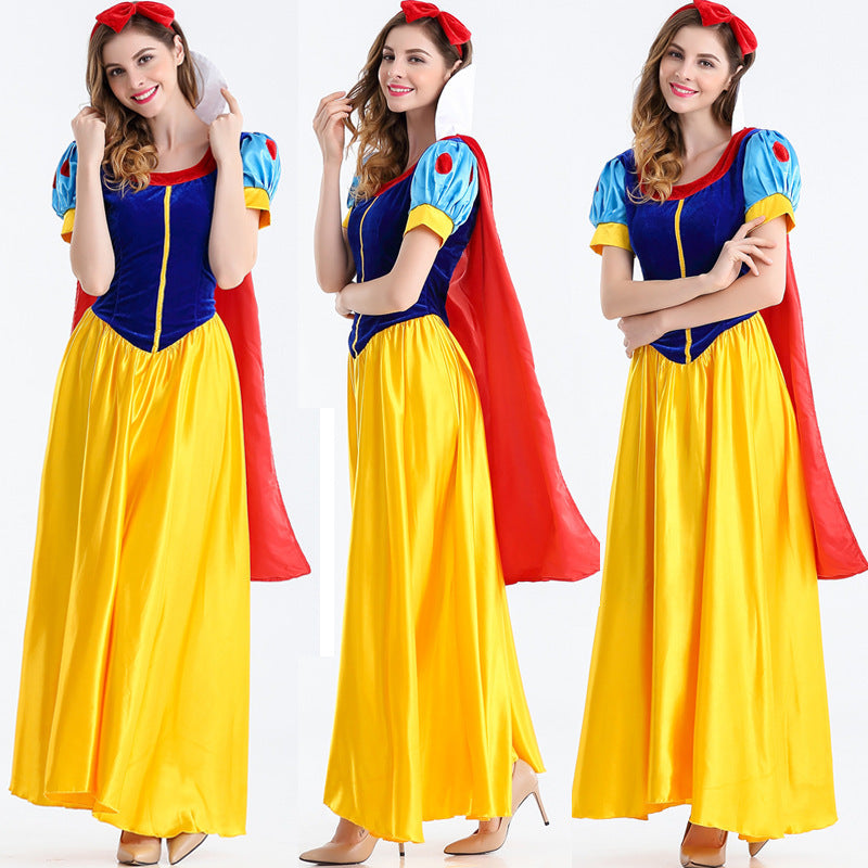Snow White Dress Up Sex Uniform European American Girl Game Uniform Set Halloween Cosplay Costume Fashion