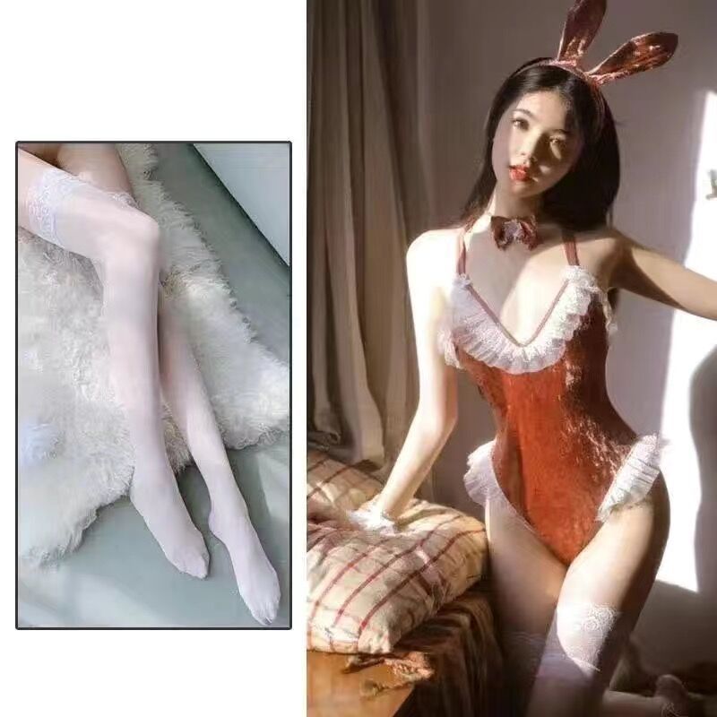 Image of Sexy opening no bunny girl erotic uniform set cos cat girl erotic lingerie Halloween costume