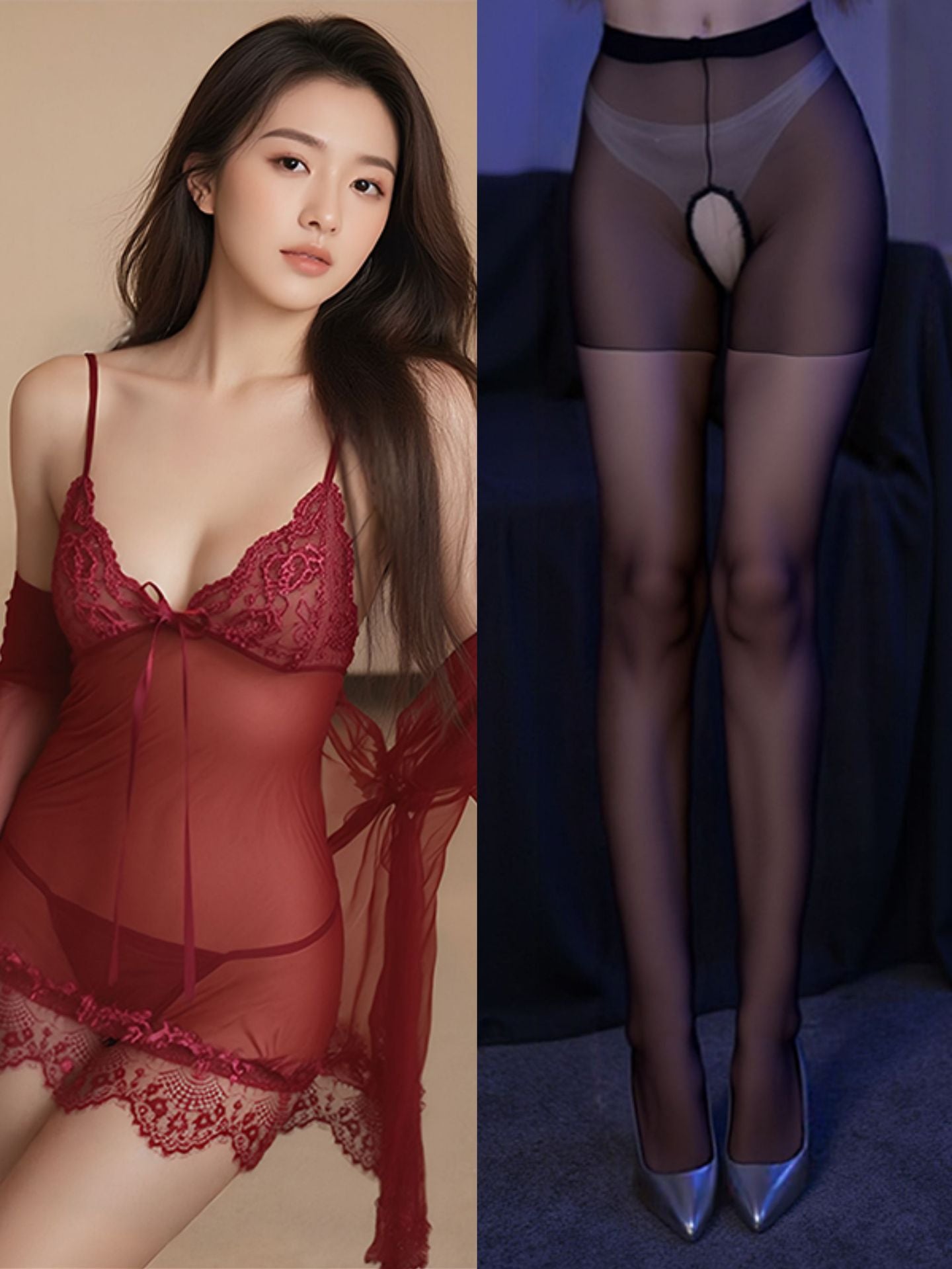 plus size sexy pajamas extreme seduction see-through erotic lingerie sassy lace transparent nightdress passion sundress set