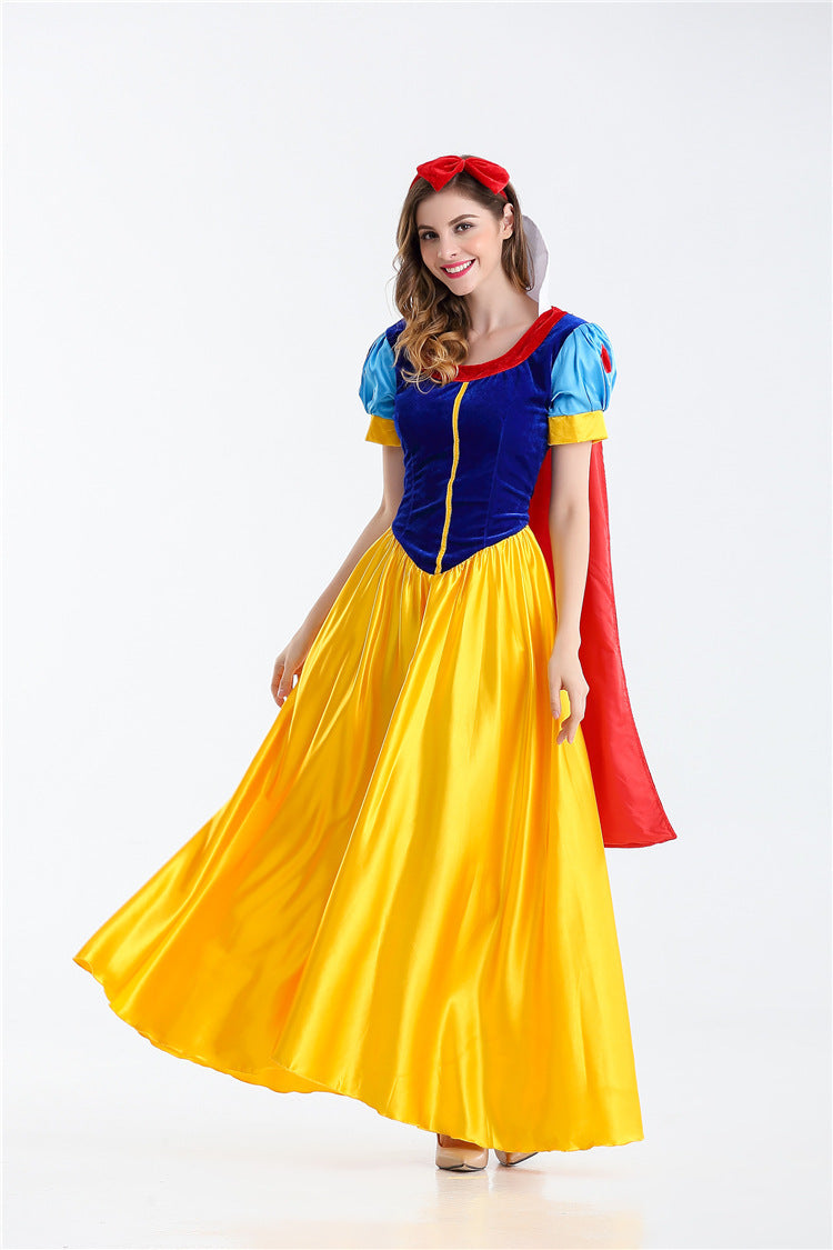 Image of Snow White Dress Up Sex Uniform European American Girl Game Uniform Set Halloween Cosplay Costume Fashion