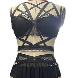 Image of European and American sexy underwear, straps, sexy dresses, with chest pads, beautiful gauze skirts, small vests, 2024 new violence