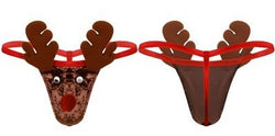 Image of Men's Erotic Lingerie Elk Panties Shorts Halloween Costume Party Funny Erotic Costumes