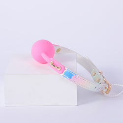 Image of SM Erotic Femdom Alternative Toy Bondage Erotic Mouth Ball Silicone Laser Lock Buckle Laser SM Mouth Plug Training