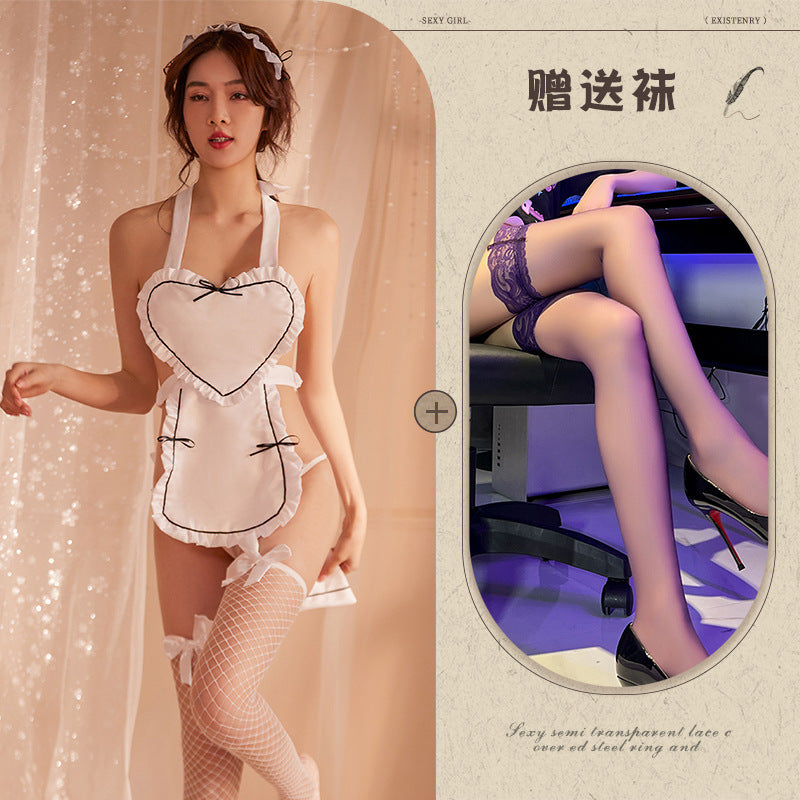 Image of Youzhiqing Internet celebrity erotic underwear new Japanese sexy love maid costume cosplay maid uniform set