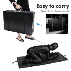 Image of Amazon SM body restraint party mat couple portable outdoor briefcase style sex toys wholesale - Restraint and mat - toys