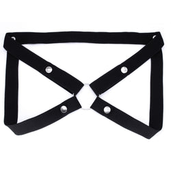 Image of CB lock assist strap single thong three-way chastity lock fixing strap cross-border GAY sex toys ring panties big