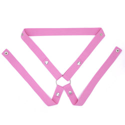 Image of CB lock assist strap single thong three-way chastity lock fixing strap cross-border GAY sex toys ring panties big