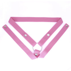 Image of CB lock assist strap single thong three-way chastity lock fixing strap cross-border GAY sex toys ring panties big