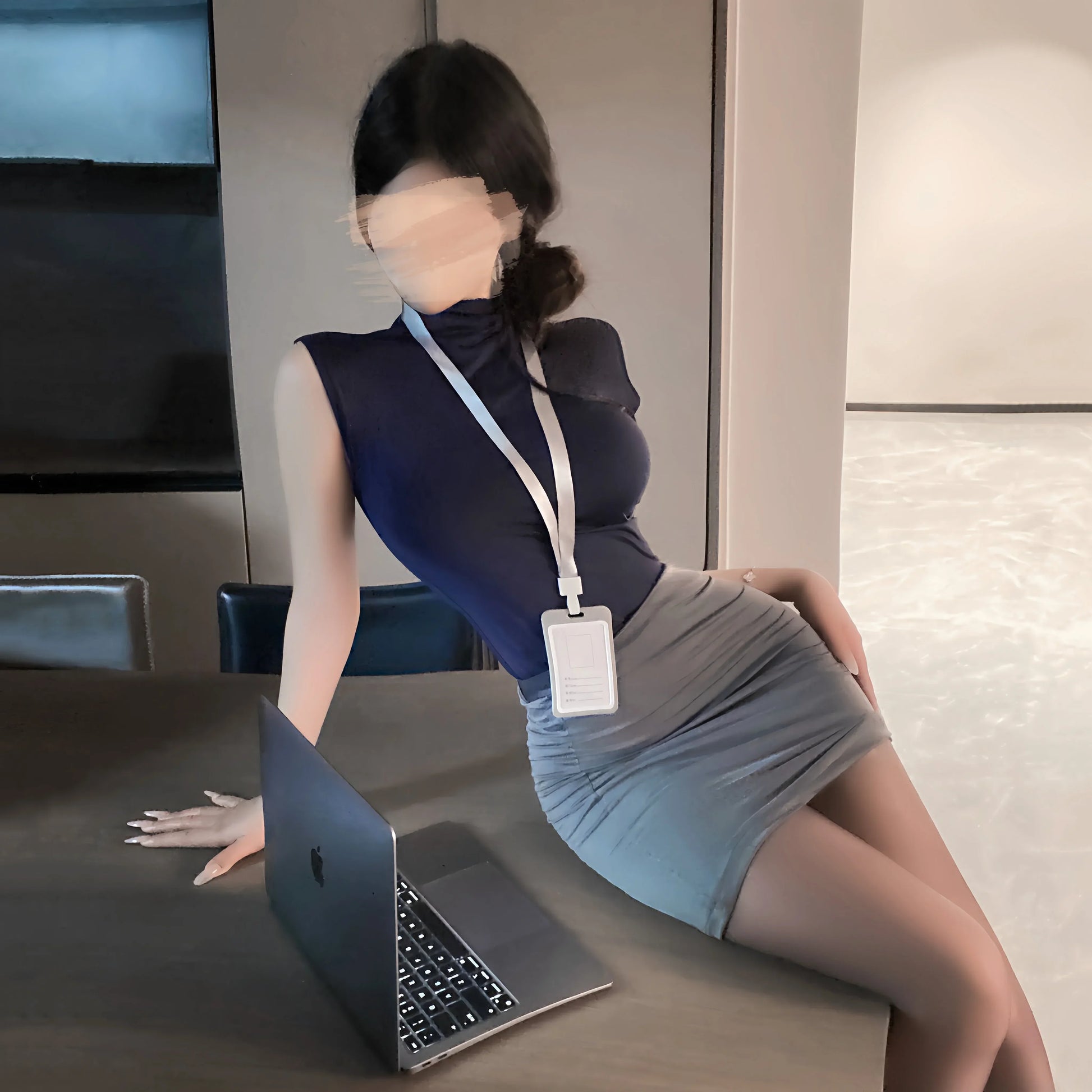 Cosplay Costumes Sexy Office Lady Erotic Lingerie Hip Wrap Skirt Women’s Secretary Roleplay Uniform Temptation Mini