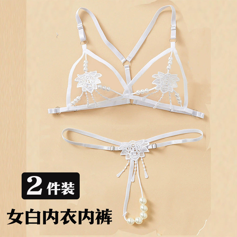 Couple underwear underwear ascetic high-end sense 2025 new one-man and female couple three-point erotic underwear